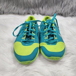 Nike run fitsole lightweight neon green running shoe woman's size 8.5